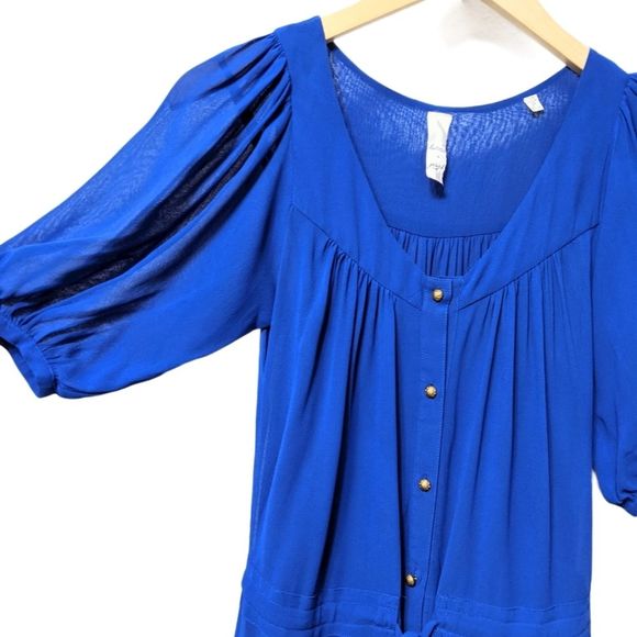 Anthropologie KONRAD + JOSEPH Cobalt Blue Maxi Dress 0 - Picture 4 of 10